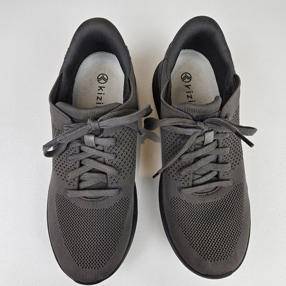Kizik Lima Men's Size 10 Gray Knit Hands Free Slip On Walking Sneakers Shoes - Picture 5 of 9